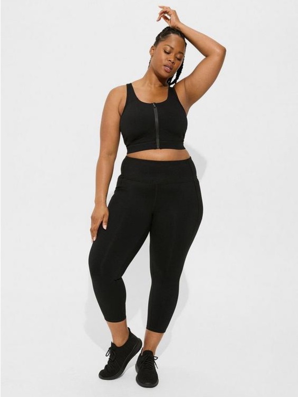 Torrid Plus Size Black High-Rise 7/8 Active Leggings